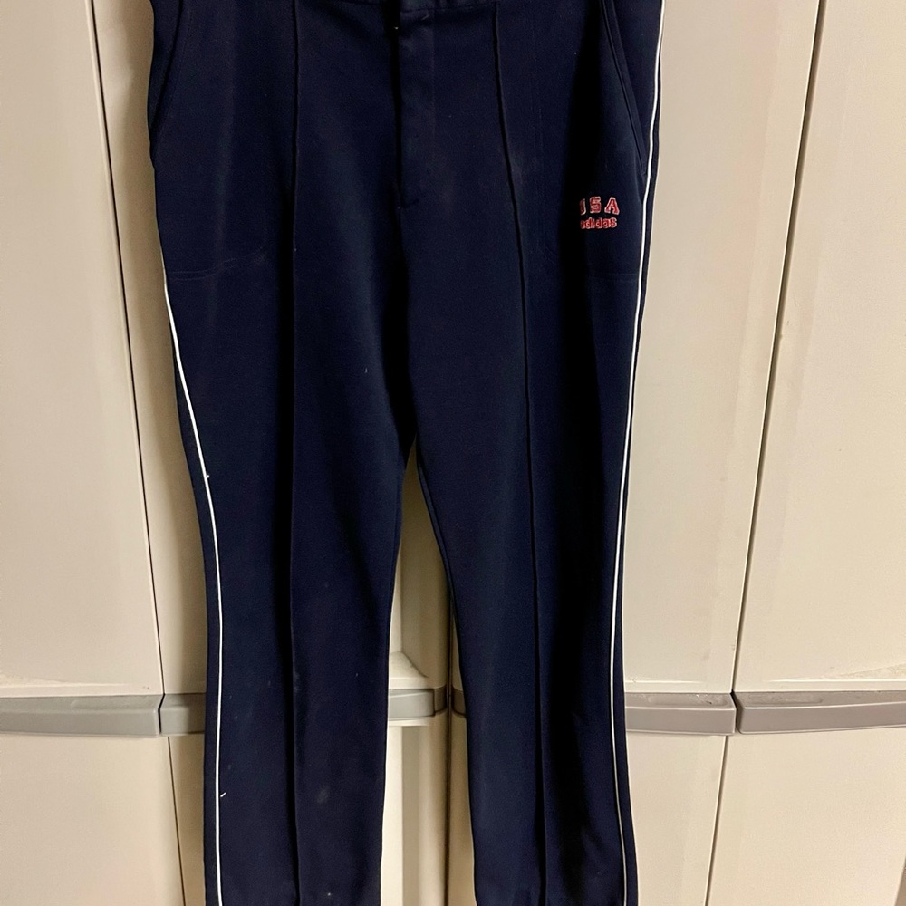 Vintage grail 1980s adidas USA Olympic warmup pants large